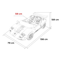 Pojazd Ford GT Czerwony