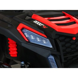 Buggy ATV Racing dla 2 dzieci Czerwony + Napęd 4x4 + Pilot + Wolny Start + MP3 LED