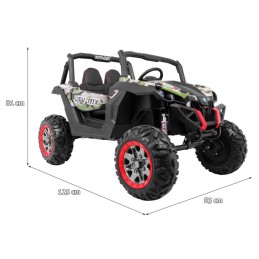 Buggy SuperStar dla dzieci Moro + MP4 + Napęd 4x4 + Pilot + Bagażnik + LED + Blokada drzwi