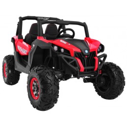 Buggy SuperStar dla dzieci Czerwony + Napęd 4x4 + Pilot + Bagażnik + MP3 LED + Blokada drzwi