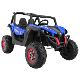 Buggy SuperStar dla dzieci Niebieski + Napęd 4x4 + Pilot + Bagażnik + MP3 LED + Blokada drzwi