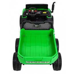 Autko Farmer Truck dla 2 dzieci Zielony + Napęd 4x4 + Pilot + Kiper + Audio LED