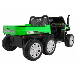 Autko Farmer Truck dla 2 dzieci Zielony + Napęd 4x4 + Pilot + Kiper + Audio LED