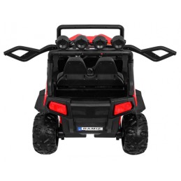 Grand Buggy Strong Lift dla dzieci Czerwony + Napęd 4x4 + Pilot + Bagażnik + Radio MP3 + LED