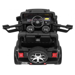 Jeep Wrangler Rubicon terenowy na akumulator dla dzieci Czarny + Pilot + 4x4
