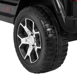 Jeep Wrangler Rubicon terenowy na akumulator dla dzieci Czarny + Pilot + 4x4