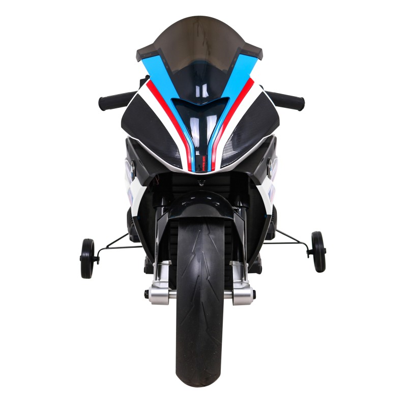 Motor BMW HP4 na akumulator dla dzieci Biały + Pomocnicze kółka + Wolny Start + EVA + MP3 LED