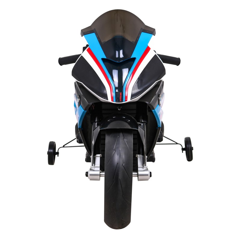 Motor BMW HP4 na akumulator dla dzieci Niebieski + Pomocnicze kółka + Wolny Start + EVA + MP3 LED