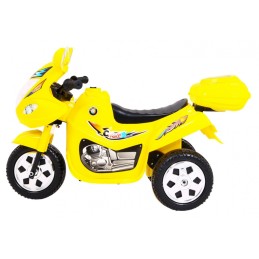 Motorek Trójkołowy BJX-088 elektryczny dla najmłodszych Żółty + Dźwięki + Światła