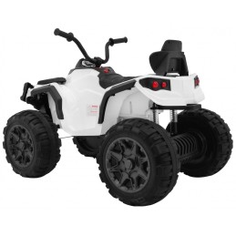 Quad ATV 2.4GHz Biały + Pilot + Koła EVA + Radio MP3 + Wolny Start