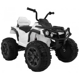 Quad ATV 2.4GHz Biały + Pilot + Koła EVA + Radio MP3 + Wolny Start