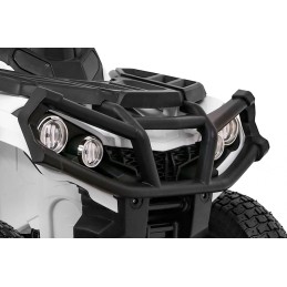 Quad ATV Air na akumulator dla dzieci Biały + Koła pompowane + Radio MP3 + Wolny Start
