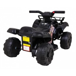 Quad Storm na akumulator dla dzieci Czarny + Silnik 25W + MP3 USB + LED