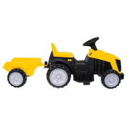Traktor z Przyczepą Żółty