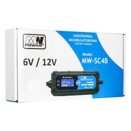 Ładowarka akumulatorowa z Wyświetlaczem LCD 6V i 12V + 2 Tryby specjalne