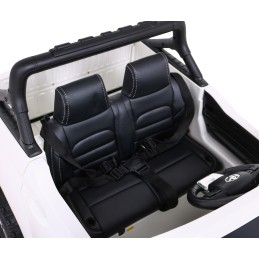 Toyota Hilux na akumulator dla dzieci Biały Pickup + Napęd 4x4 + Pilot + 2 bagażniki