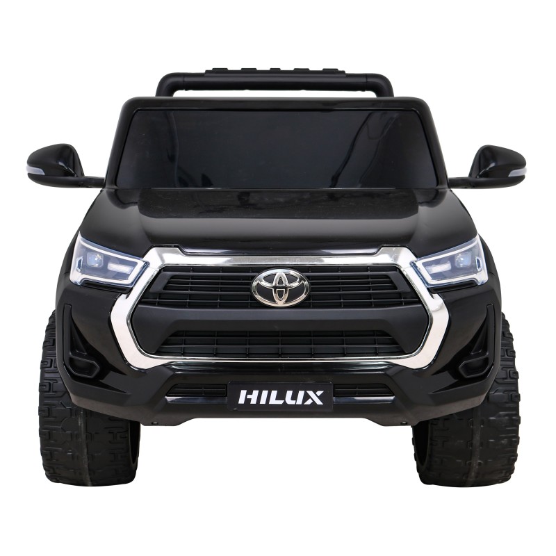 Toyota Hilux na akumulator dla dzieci Czarny Pickup + Napęd 4x4 + Pilot