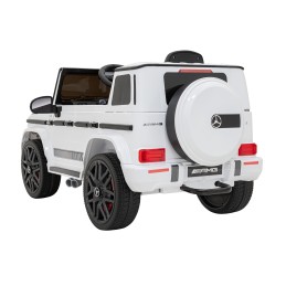 Mercedes AMG G63 dla dzieci Biały + Pilot