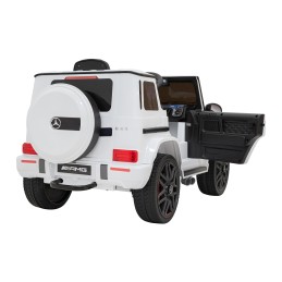 Mercedes AMG G63 dla dzieci Biały + Pilot