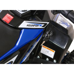 Quad HIPERFECT na akumulator Niebieski 35km/h + Silnik 1000W + Koła pompowane + Regulacja siedzenia