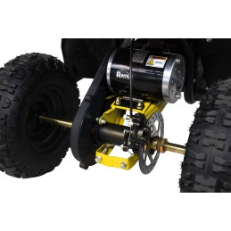 Quad HIPERFECT na akumulator Żółty 35km/h + Silnik 1000W + Koła pompowane + Regulacja siedzenia