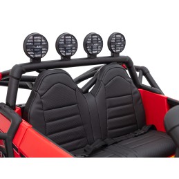 Auto Buggy Racing 5 na akumulator dla dzieci Czerwony + Silniki 2x200W + Pilot + Audio LED + Wolny Start