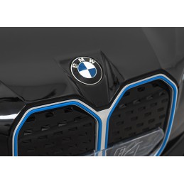 Autko BMW i4 na akumulator dla dzieci Czarny + Wolny Start + EVA + Ekoskóra + Audio LED + Pilot