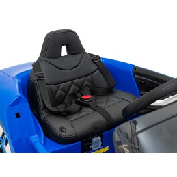 Autko BMW i4 na akumulator dla dzieci Niebieski + Wolny Start + EVA + Ekoskóra + Audio LED + Pilot