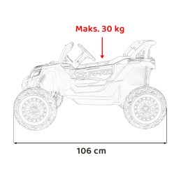 Pojazd Buggy ATV Defend 4x4 Czerwony